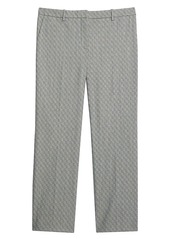 Theory Optical Wool Cropped Tailered Trousers
