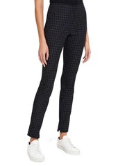 Theory Plaid Skinny Leggings