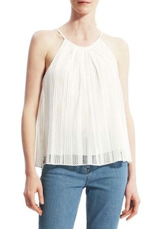 Theory Pleated Lace Camisole Top