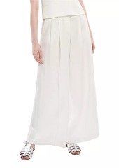 Theory Pleated Low-Rise Wide-Leg Pants