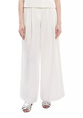 Theory Pleated Low-Rise Wide-Leg Pants