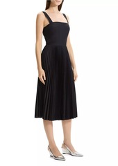 Theory Pleated Sleeveless Midi-Dress