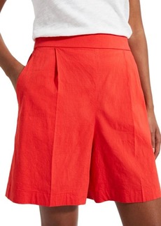 Theory Pleated Wide Leg Shorts