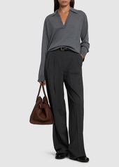 Theory Pleated Wool Blend Pants