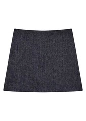 Theory Plush Tweed Miniskirt