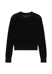 Theory Pointelle Knit Pullover Sweater