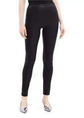 Theory Pull-On Leather Leggings