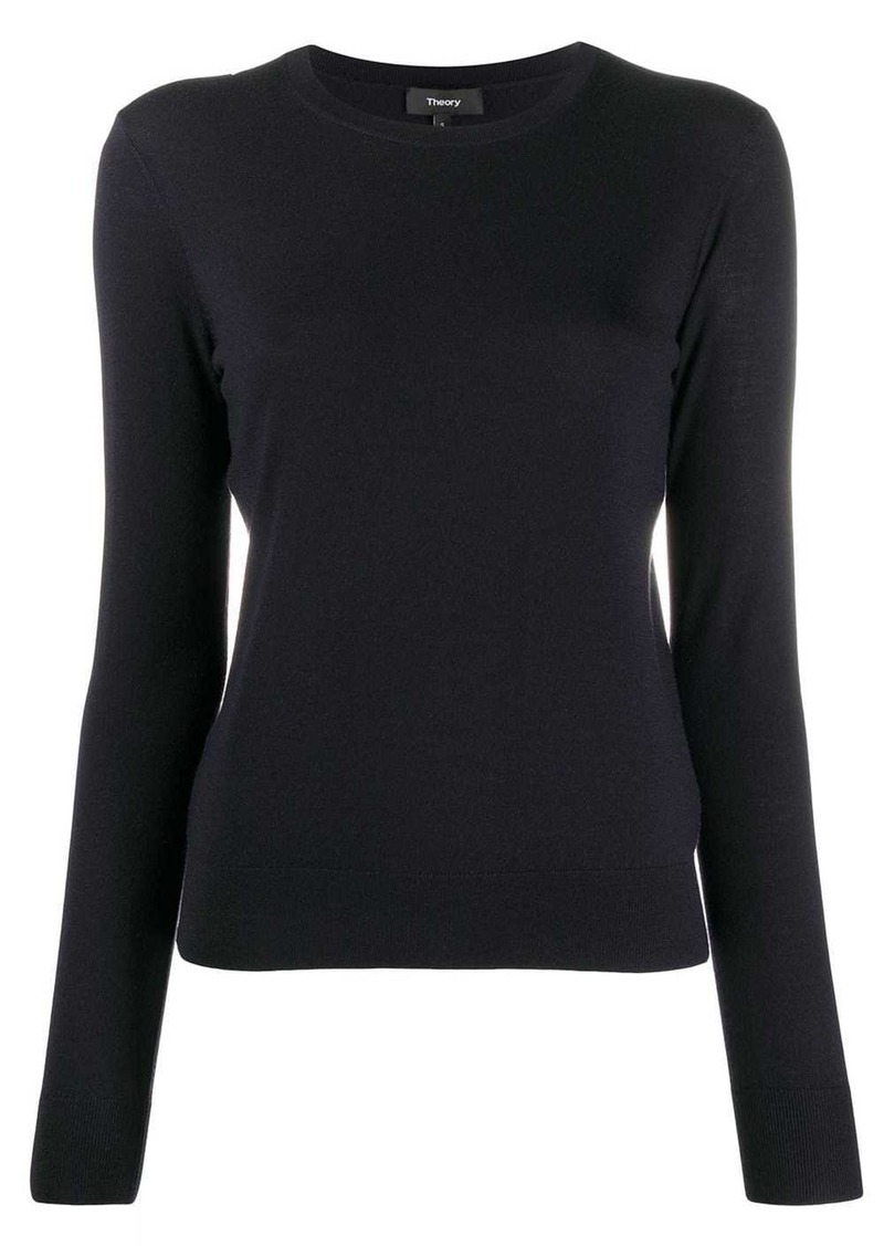 Theory Regal long sleeve knit top