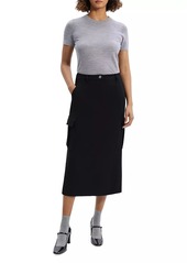 Theory Relaxed Cargo Midi-Skirt