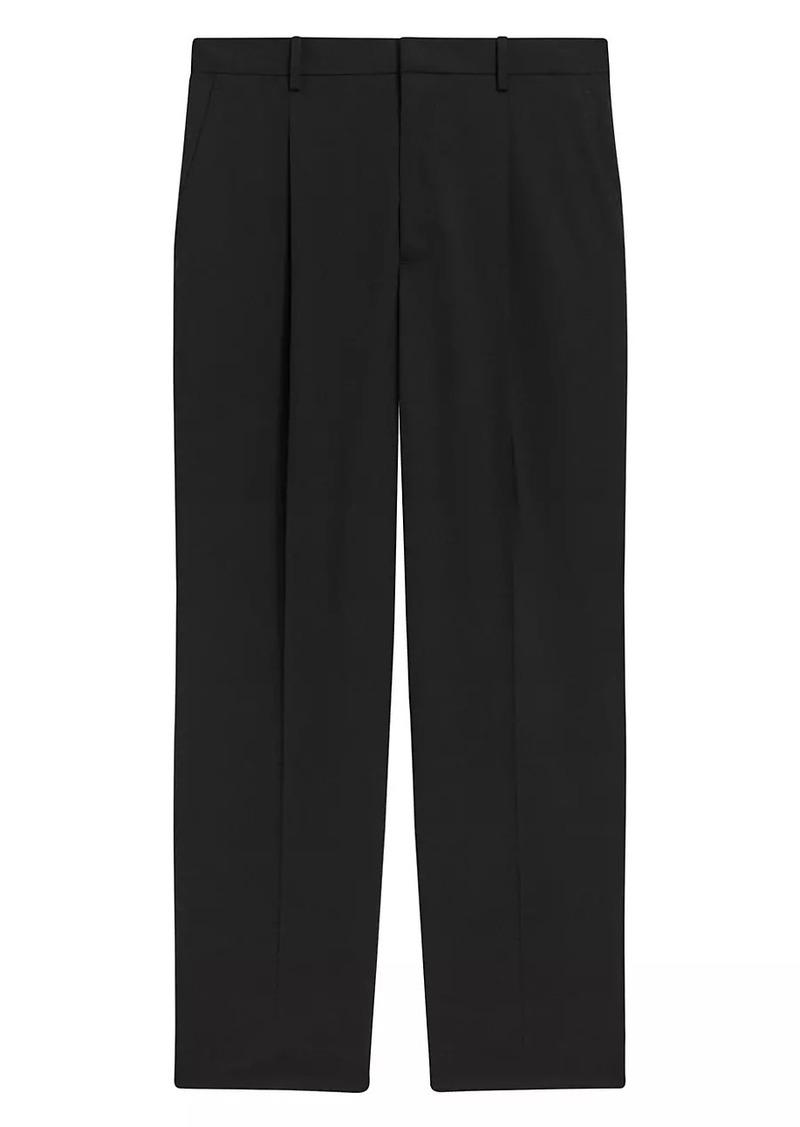 Theory Relaxed Stretch-Wool Pants