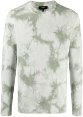 Theory ribbed tie-dye print jumper