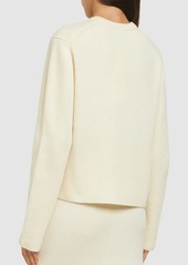 Theory Ribbed Wool & Cashmere Boxy Sweater