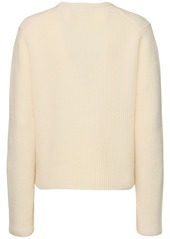 Theory Ribbed Wool & Cashmere Boxy Sweater