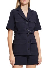Theory Safari Womens Topper Pockets Belted