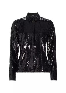 Theory Sequin Buttoned Shirt