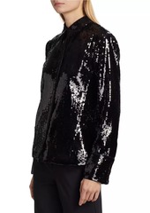 Theory Sequin Buttoned Shirt