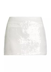 Theory Sequin Welt Pocket Miniskirt