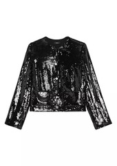 Theory Sequined Crop Jacket