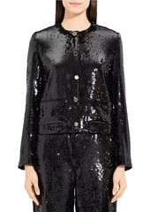 Theory Sequined Crop Jacket