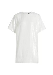 Theory Sequined Oversized T-Shirt Minidress