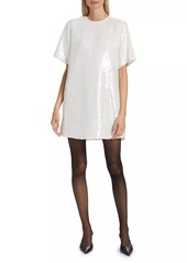 Theory Sequined Oversized T-Shirt Minidress