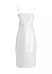 Theory Sequined Square-Neck Slipdress