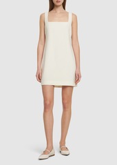 Theory Shift Square Neck Tech Mini Dress