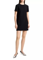 Theory Short-Sleeve A-Line Shift Minidress