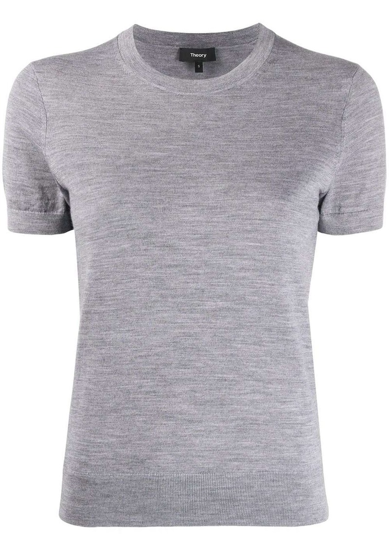 Theory short sleeve knitted top