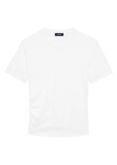 Theory Side Drape Cotton T-Shirt