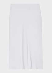 Theory Silk Georgette Knee-Length Slip Skirt