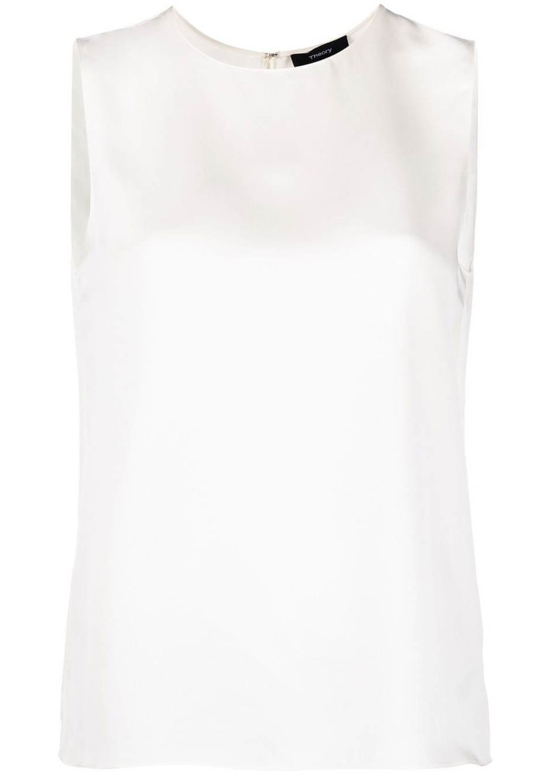 Theory silk sleeveless-vest