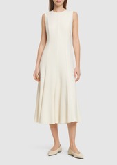 Theory Sleeveless Crepe Midi Dress