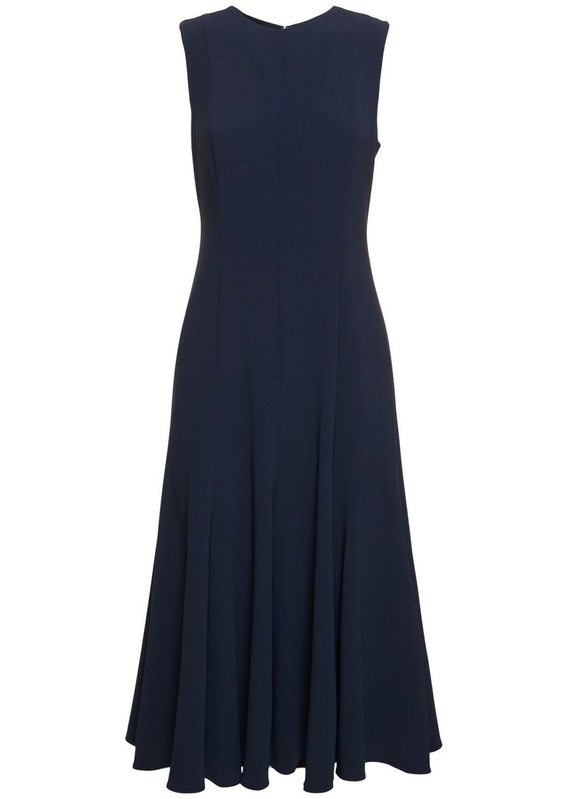 Theory Sleeveless Crepe Midi Dress