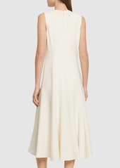 Theory Sleeveless Crepe Midi Dress