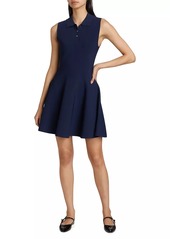 Theory Sleeveless Polo Minidress