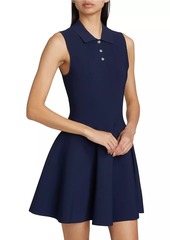 Theory Sleeveless Polo Minidress