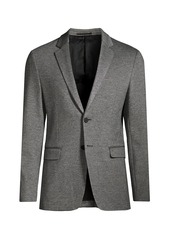 Theory Slim-Fit Marled Ponte Single-Breasted Jacket
