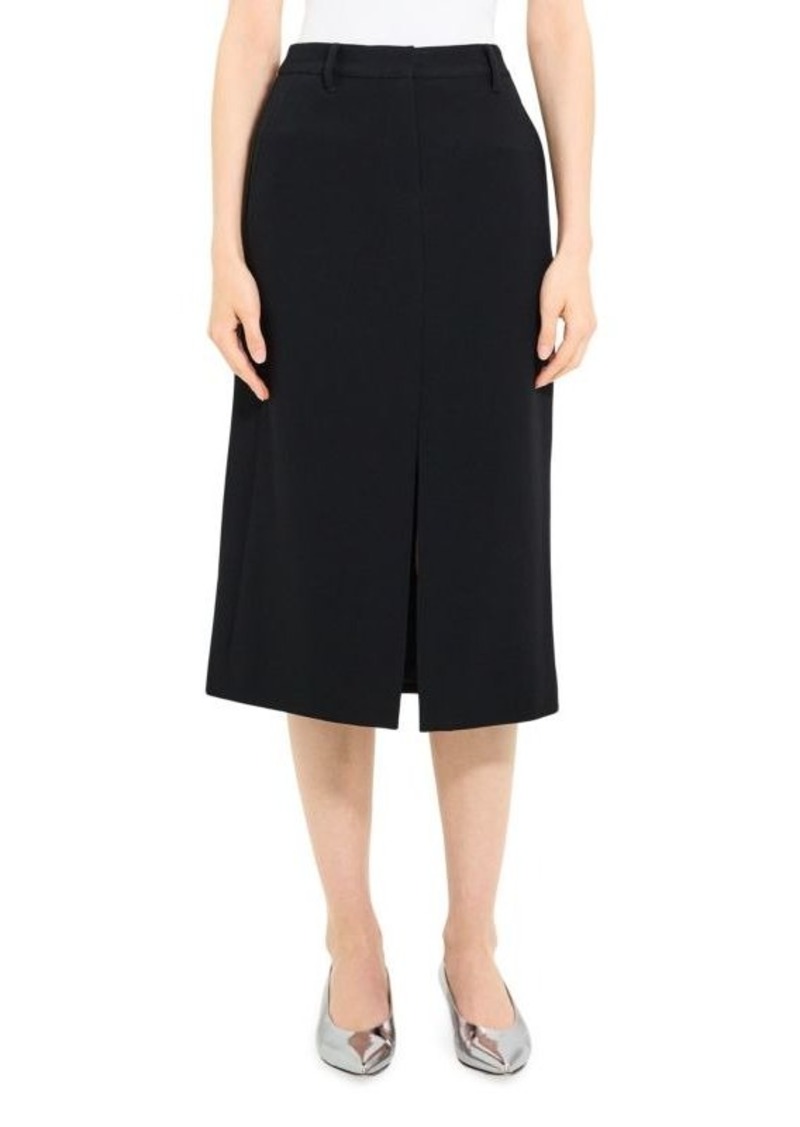 Theory Slit Midi Skirt