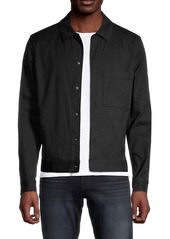 Theory Snap-Front Stretch-Cotton Jacket