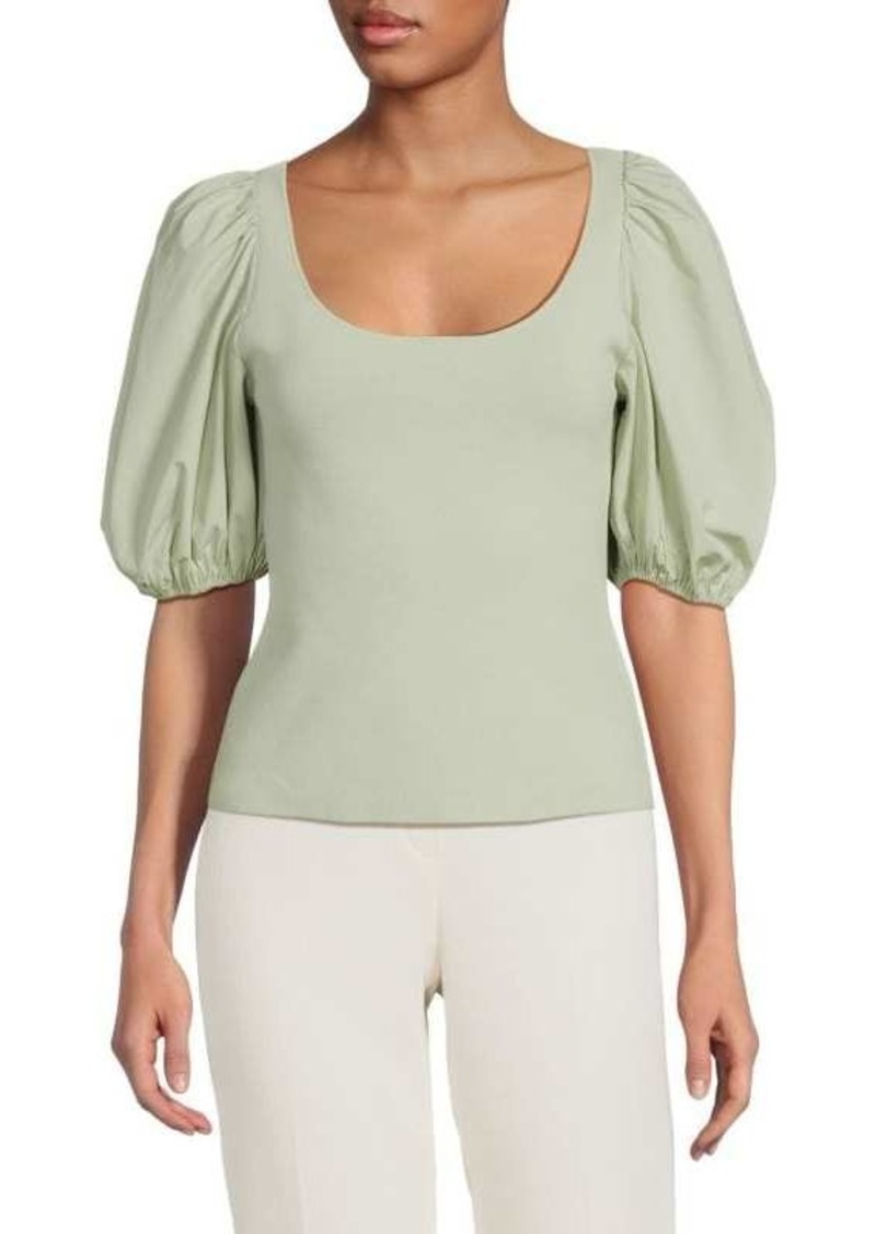 Theory Solid Puff Sleeve Top