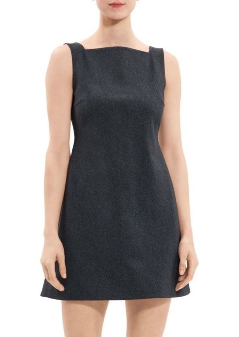 Theory Squareneck Mini Dress