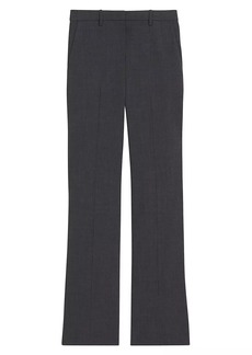Theory Stretch Wool Straight Full-Length Trousers