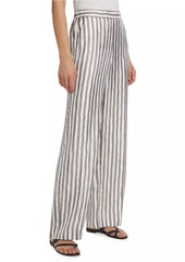 Theory Striped Silk Pants