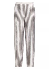 Theory Striped Silk Pants