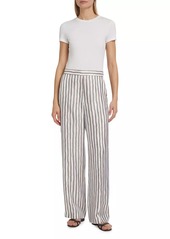 Theory Striped Silk Pants