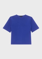 Theory Structured Short-Sleeve Crewneck T-shirt