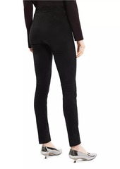 Theory Suede High-Rise Leggings