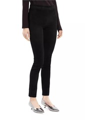 Theory Suede High-Rise Leggings