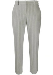 Theory tailored cropped pinstripe trousers